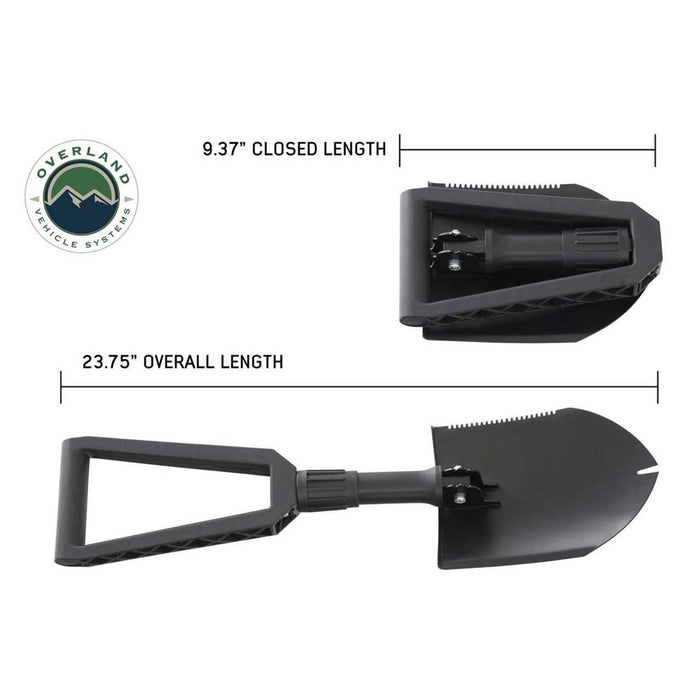 OVS Multi Functional Military Style Utility Shovel with Nylon Carrying Case