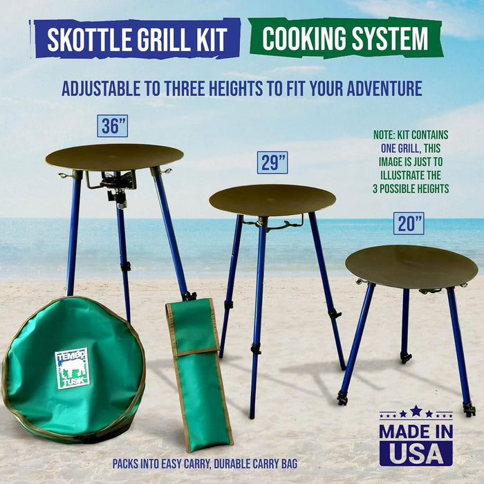 TemboTusk Ultimate Skottle Grill Kit | Complete Outdoor Cooking System