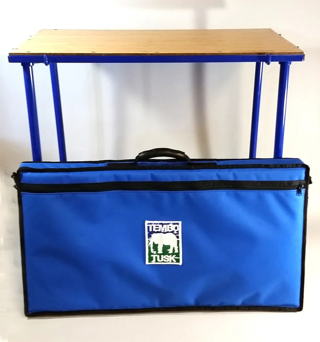 TemboTusk Camp Table Kit – Modular Metal & Bamboo Camping Table with Carry Bag