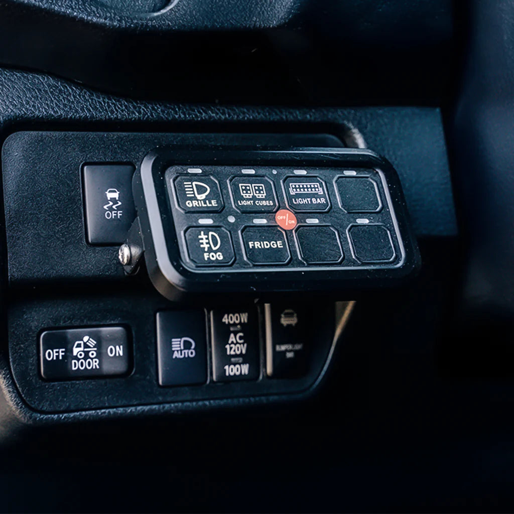 Cali Raised Vehicle Accessory 8 Switch Control System (Blue Backlighti ...