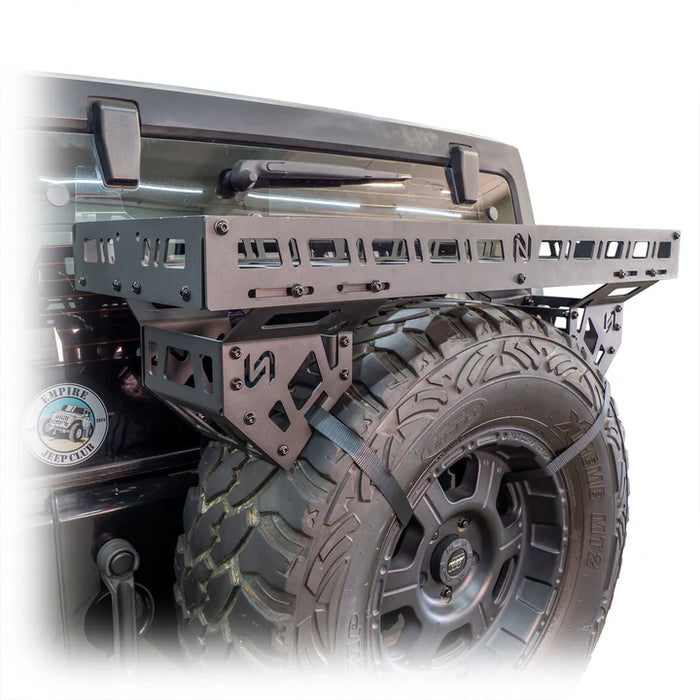 TURN Offroad Universal Offroad Spare Tire Storage Rack - Offroad Ice Chest Carrier