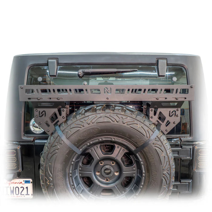 TURN Offroad Universal Offroad Spare Tire Storage Rack - Offroad Ice Chest Carrier