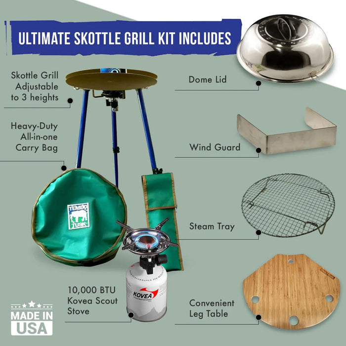 TemboTusk Ultimate Skottle Grill Kit | Complete Outdoor Cooking System