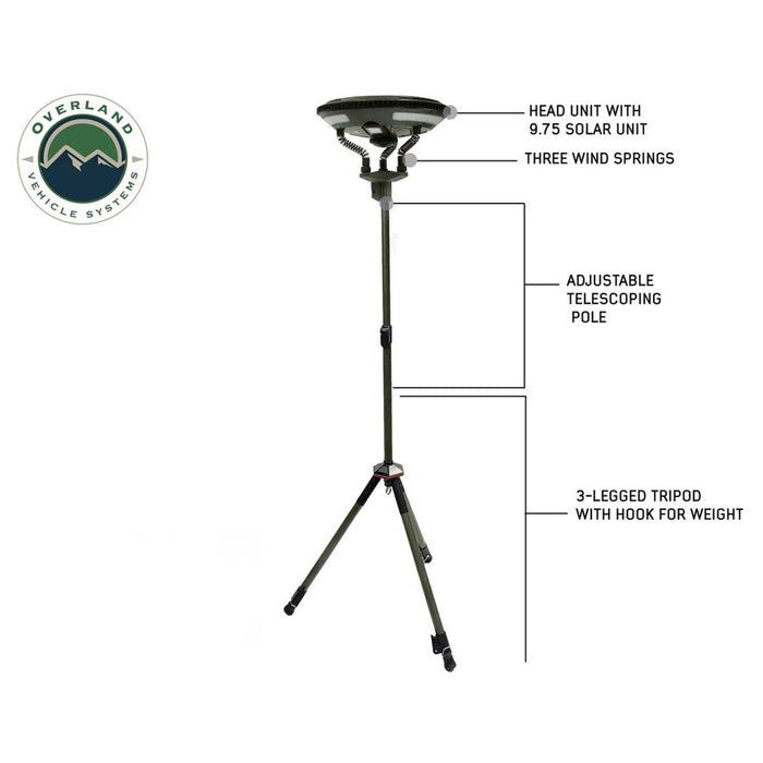 OVS Wild Land Camping Gear - UFO Solar Light Light Pods & Speaker Universal