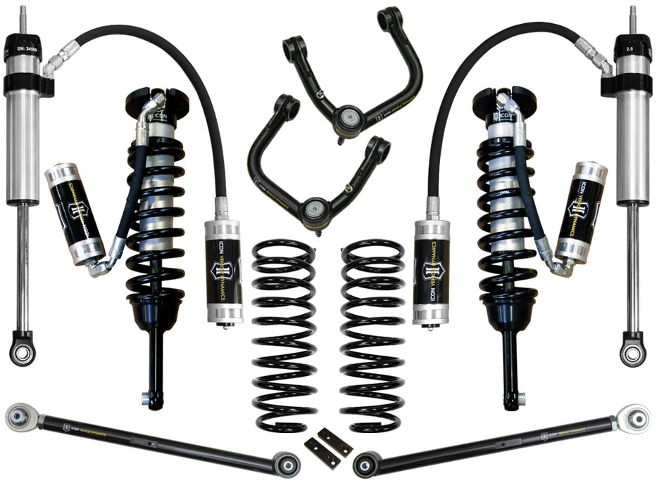 ICON Stage 5 Suspension System with Tubular UCA & Remote Reservoir Coilovers – 2003-2009 4Runner & 2007-2009 FJ Cruiser | K53055T