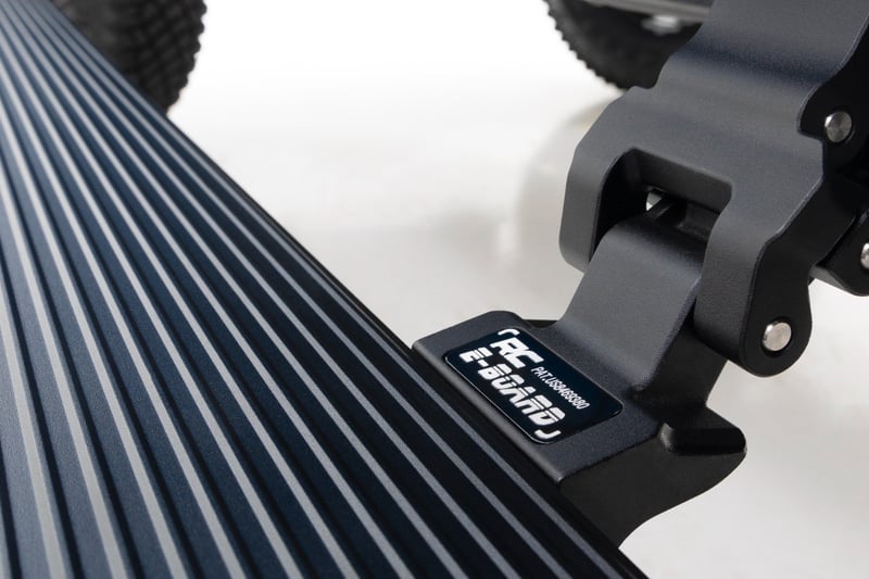 Rough Country Power Running Boards | Dual Electric Motor | Fits 2021–2025 Ford Bronco 4-Door | Retractable Side Steps with LED Lighting