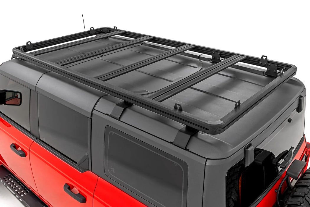 Rough Country Roof Rack for 2021–2025 Ford Bronco 4WD | Full-Length & Half-Length Aluminum Overland Cargo Rack