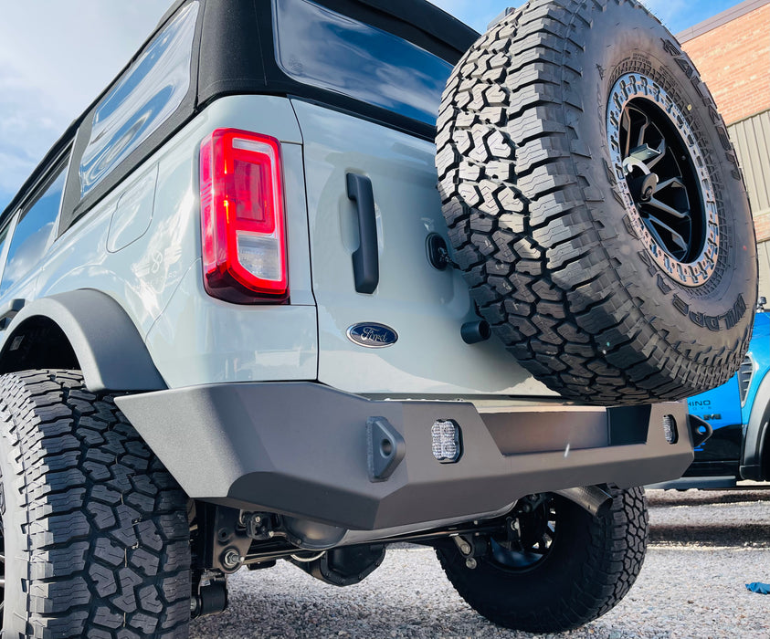 Expedition One Bronco 2021+ Trail Series Rear Bumper w/ Single Swing Tire Carrier System