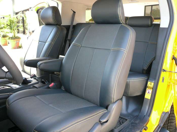 Clazzio Leather Seat Covers – Black | 2011-2014 Toyota FJ Cruiser | L-EATOB2652KKK