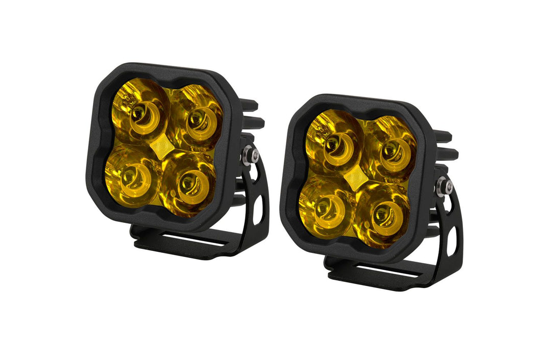 Diode Dynamics SS3 SAE Yellow Sport LED Pod (pair)