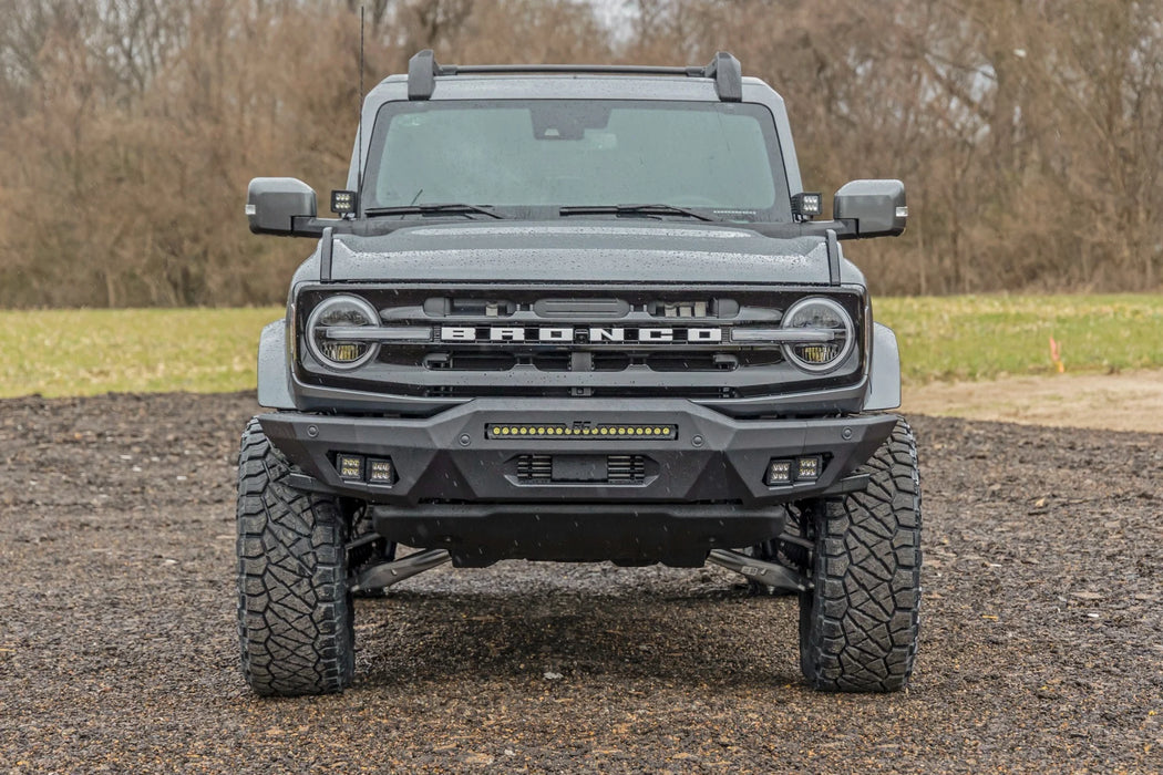 Rough Country Full Width Front Bumper for 2021-2026 Ford Bronco | Light Bar Ready