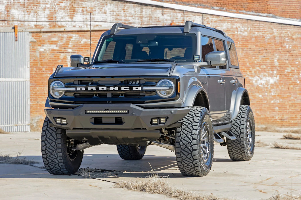 Rough Country Full Width Front Bumper for 2021-2026 Ford Bronco | Light Bar Ready