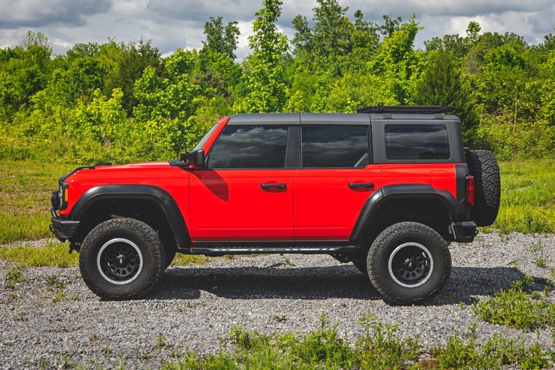 Rough Country Roof Rack for 2021–2025 Ford Bronco 4WD | Full-Length & Half-Length Aluminum Overland Cargo Rack