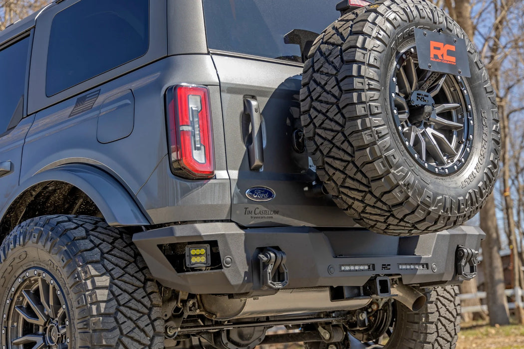 Rough Country Spare Tire License Plate Relocation Bracket for 2021-2026 Ford Bronco