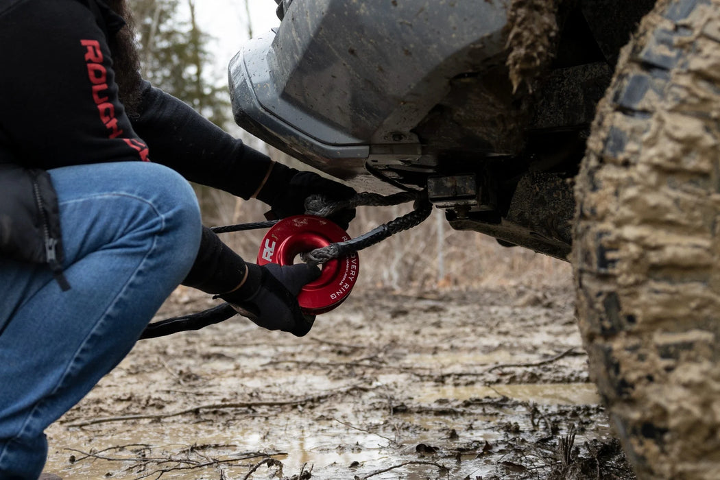 Rough Country 6.5" Winch Recovery Ring – 41,000 LB Capacity for Synthetic Rope Winches