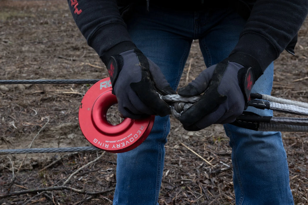Rough Country 6.5" Winch Recovery Ring – 41,000 LB Capacity for Synthetic Rope Winches