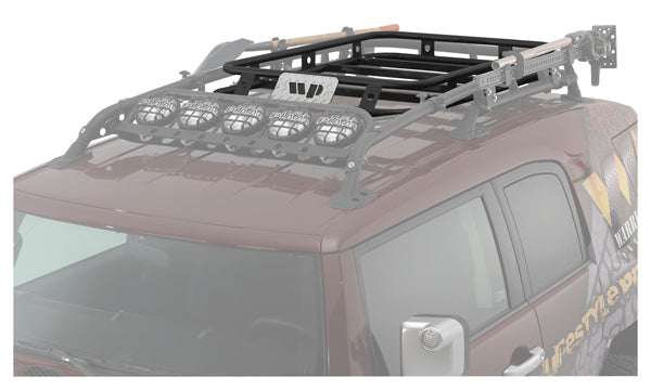 Warrior Products Drop-In Cargo Rack Basket for 2007-2014 Toyota FJ Cruiser OEM Roof Rack | 3810
