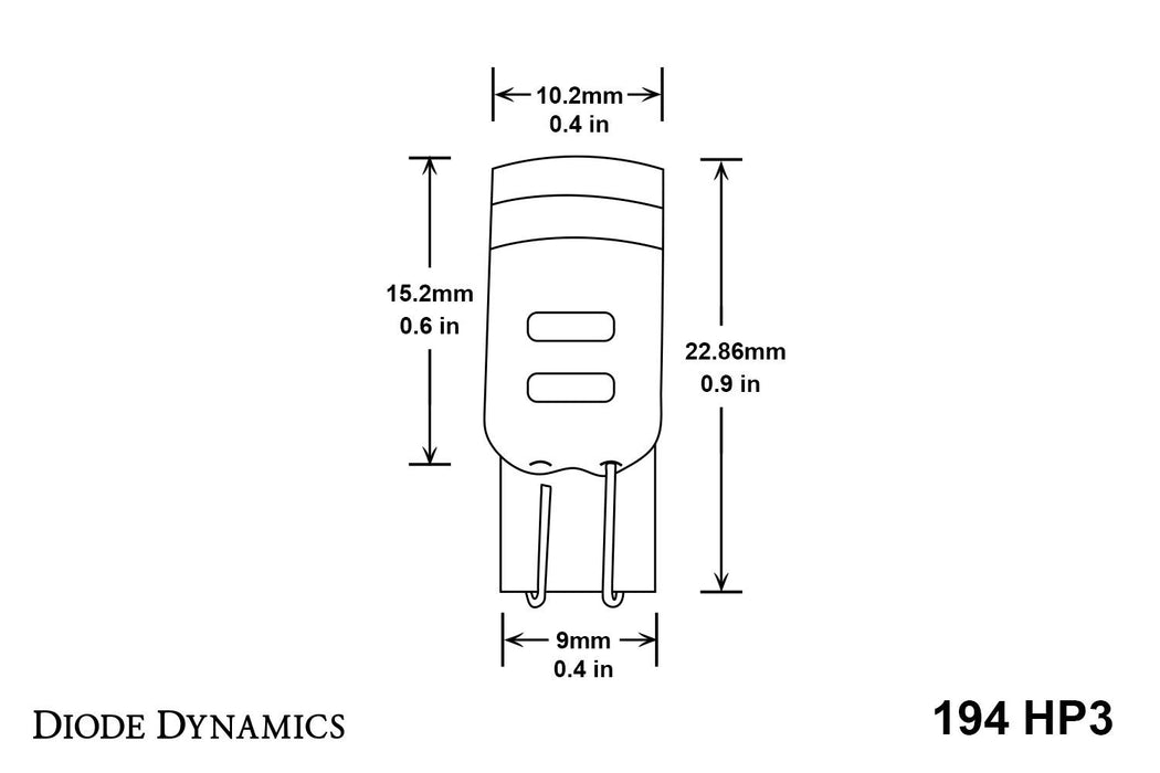 Diode Dynamics 194 HP5 LED Bulbs (pair)