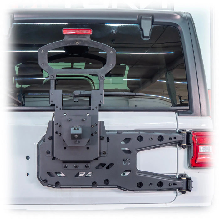 Turn Offroad Tailgate Reinforcement Tire Carrier for Jeep Wrangler JL (2018–2025) | Heavy-Duty Spare Tire Carrier for 35–40” Tires | Bolt-On Tailgate Support