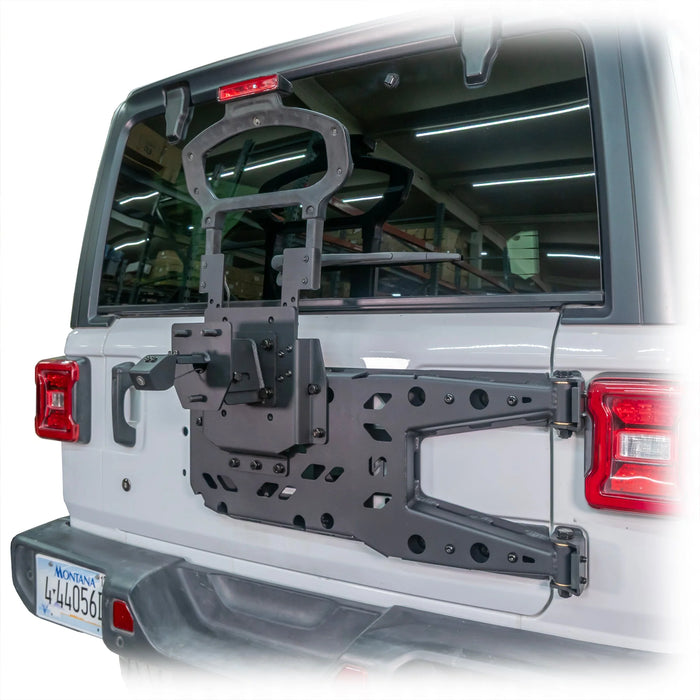 Turn Offroad Tailgate Reinforcement Tire Carrier for Jeep Wrangler JL (2018–2025) | Heavy-Duty Spare Tire Carrier for 35–40” Tires | Bolt-On Tailgate Support