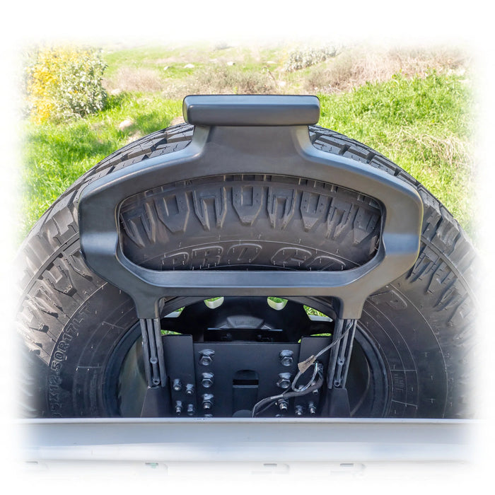 Turn Offroad Tailgate Reinforcement Tire Carrier for Jeep Wrangler JL (2018–2025) | Heavy-Duty Spare Tire Carrier for 35–40” Tires | Bolt-On Tailgate Support