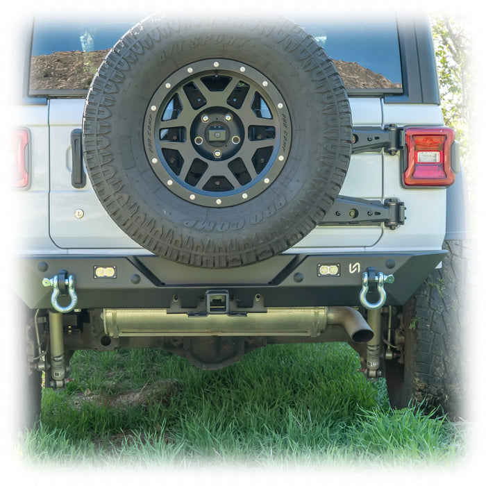 Turn Offroad Tailgate Reinforcement Tire Carrier for Jeep Wrangler JL (2018–2025) | Heavy-Duty Spare Tire Carrier for 35–40” Tires | Bolt-On Tailgate Support