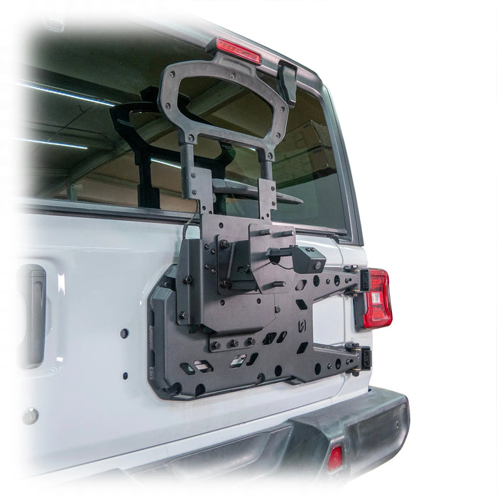 Turn Offroad Tailgate Reinforcement Tire Carrier for Jeep Wrangler JL (2018–2025) | Heavy-Duty Spare Tire Carrier for 35–40” Tires | Bolt-On Tailgate Support
