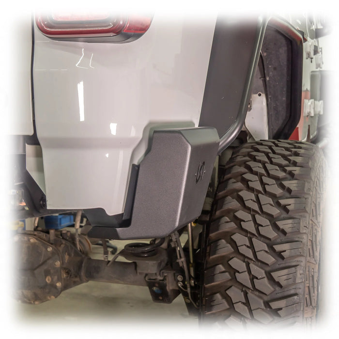 Turn Offroad Bedside Corner Guards for Jeep Gladiator JT (2020–2025) | Heavy-Duty Steel Bed Rock Armor | Bolt-On Wrap-Around Protection