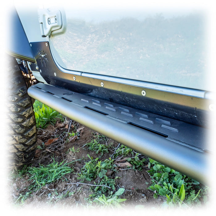 Turn Offroad Frame-Mounted Rock Slider Steps for Jeep Gladiator JT (2020–2025) | Heavy-Duty Steel Bolt-On Rock Sliders with Integrated Step