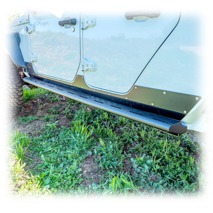 Turn Offroad Frame-Mounted Rock Slider Steps for Jeep Gladiator JT (2020–2025) | Heavy-Duty Steel Bolt-On Rock Sliders with Integrated Step