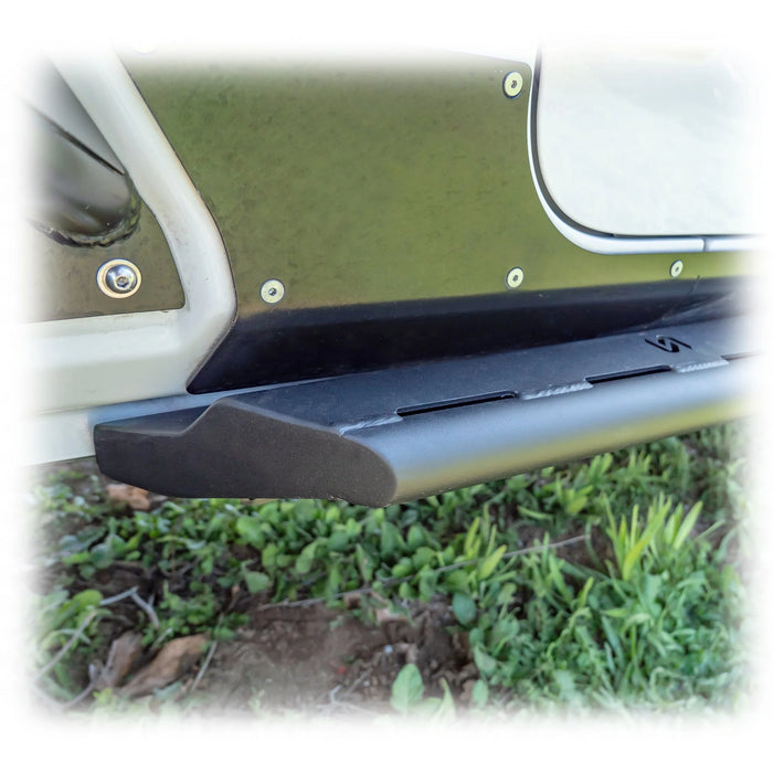 Turn Offroad Frame-Mounted Rock Slider Steps for Jeep Gladiator JT (2020–2025) | Heavy-Duty Steel Bolt-On Rock Sliders with Integrated Step