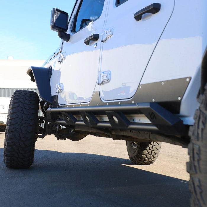 Turn Offroad Frame-Mounted Rock Sliders for 2020-2025 Jeep Gladiator JT | Heavy-Duty Steel Protection