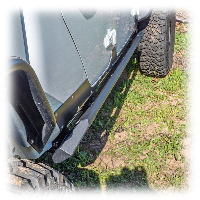 Turn Offroad Frame-Mounted Rock Sliders for 2020-2025 Jeep Gladiator JT | Heavy-Duty Steel Protection