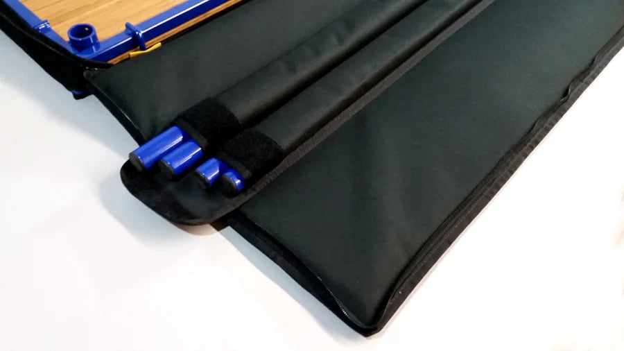 TemboTusk Camp Table Kit – Modular Metal & Bamboo Camping Table with Carry Bag