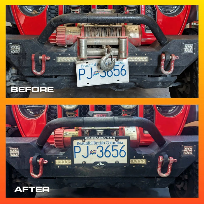 Cascadia 4x4 Flipster V3 Winch License Plate Mount | Fits Hawse & Roller Fairleads