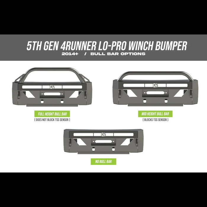 C4 Fabrication Lo-Pro Winch Bumper for 2014–2024 Toyota 4Runner