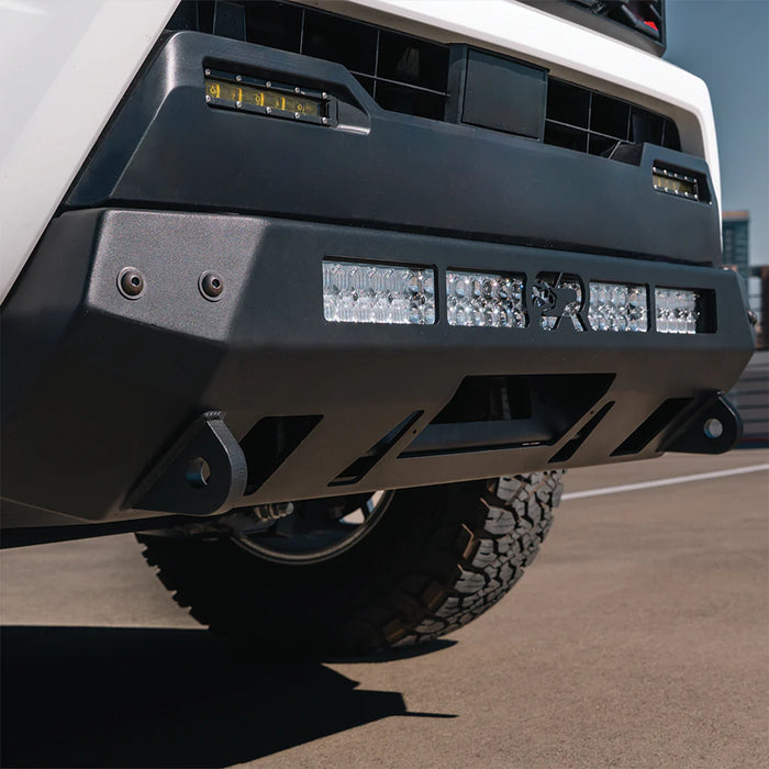 Cali Raised LED Stealth Bumper for 2024+ Toyota Tacoma | Low Profile Winch-Ready Steel Front Bumper (Black Powder Coat)