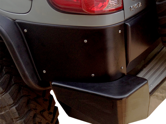 Warrior Products Toyota FJ Cruiser Rear Corners (Black Powder Coated S ...